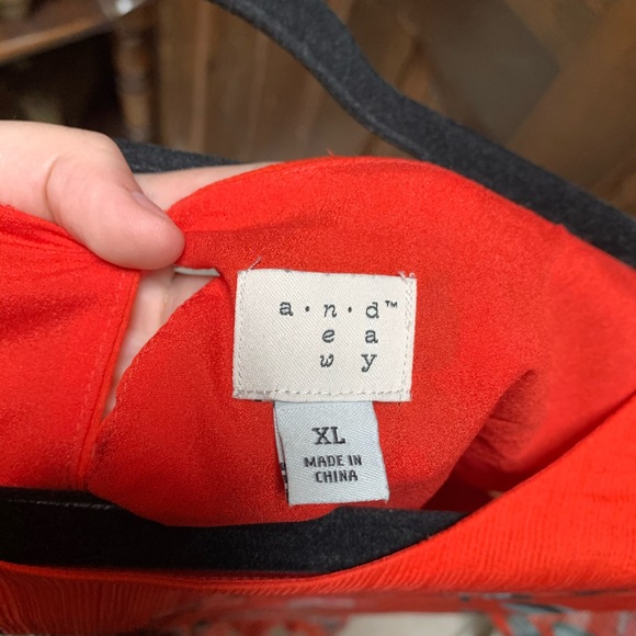 A new day red floral mini dress with ruffle - Picture 6 of 6